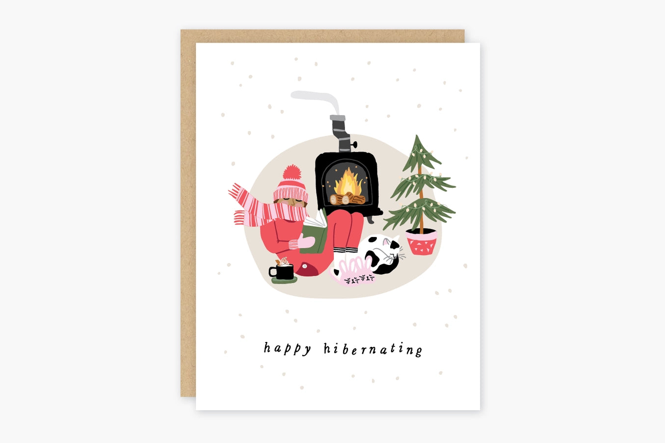 Hibernating Holiday Card
