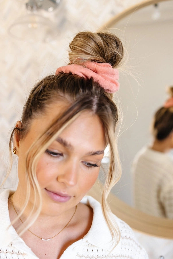 Hibiscus Towel Scrunchie