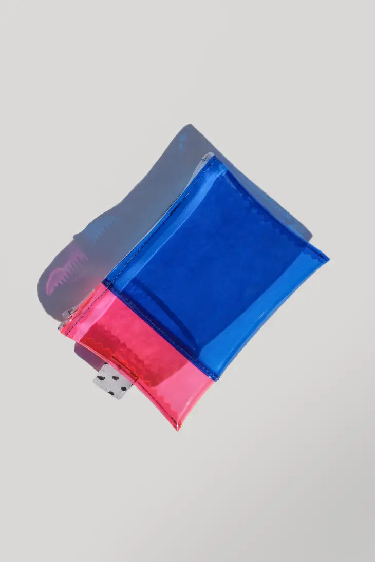 Pink & Blue Vinyl Wallet