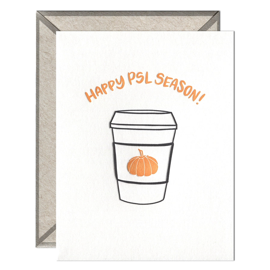 Happy PSL Season - Halloween and Fall Card