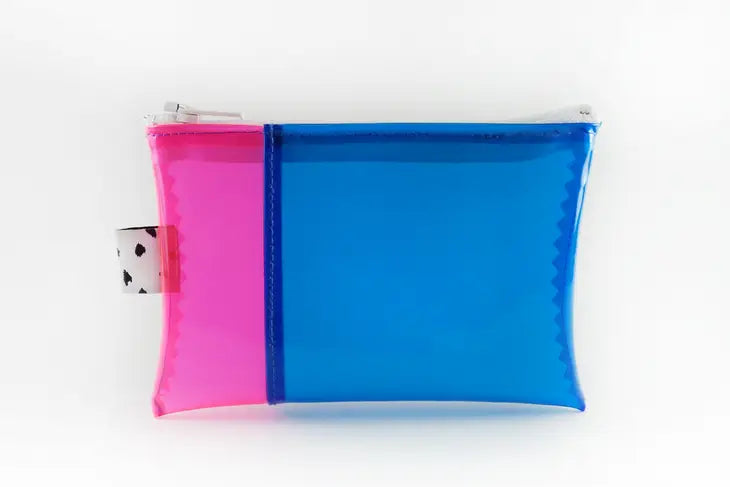 Pink & Blue Vinyl Wallet