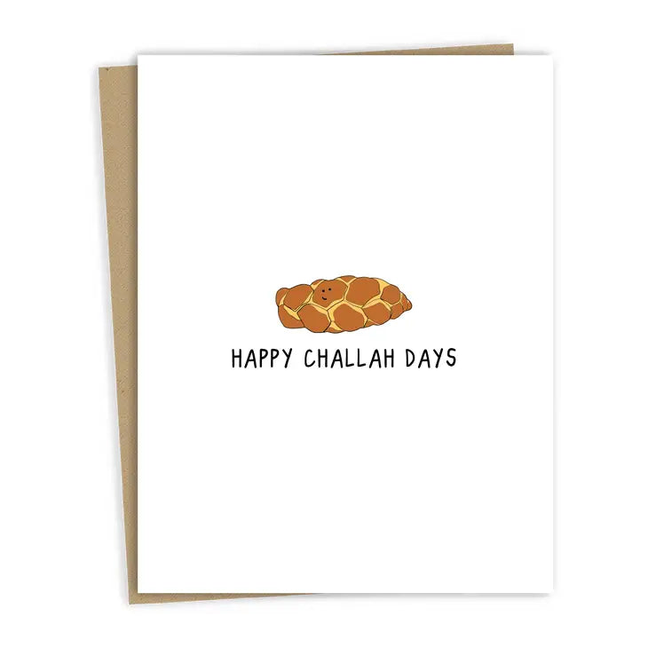 Happy Challah Days Hanukkah Card