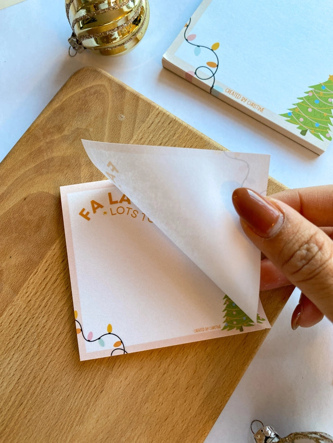 Fa La La Lots to Do | Winter Christmas Sticky Notes