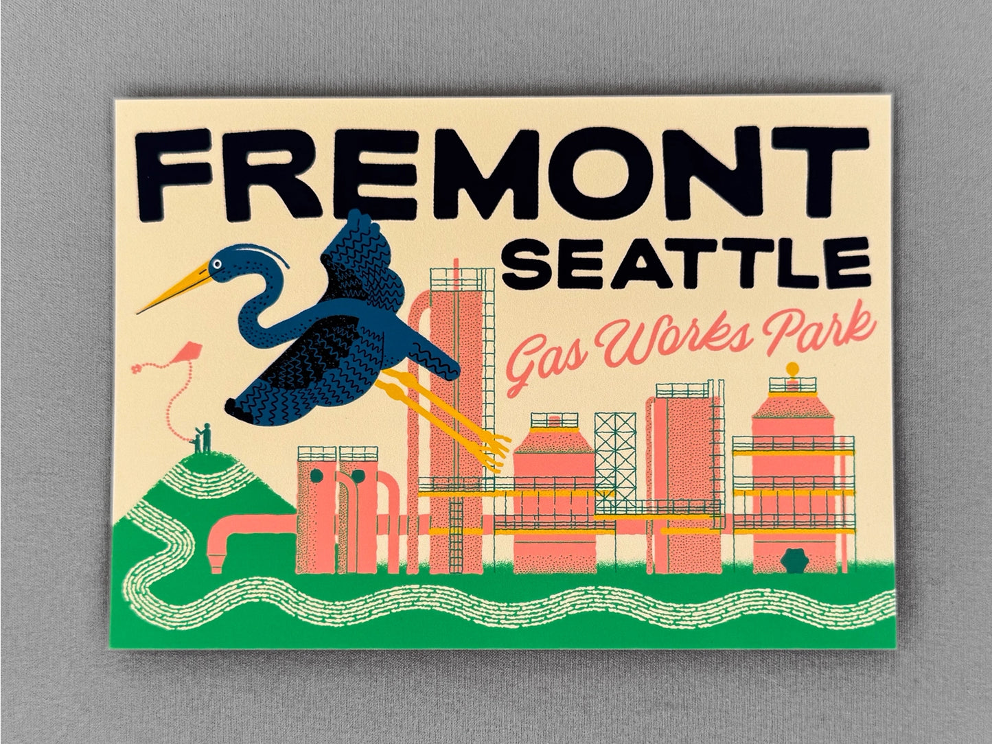 Fremont Seattle Gas Works Park Postcard