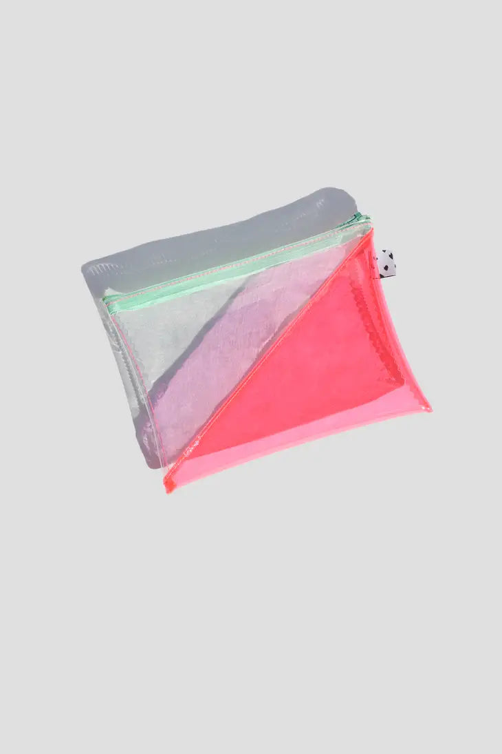 Pink & Clear Vinyl Pouch