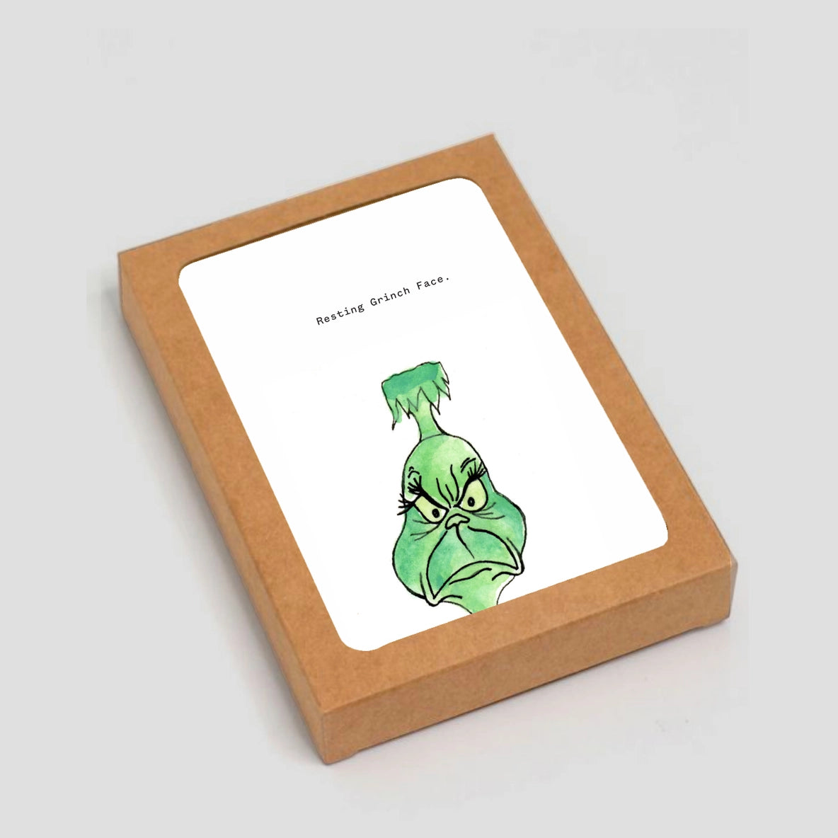 Resting Grinch Face: Boxed Set of 6