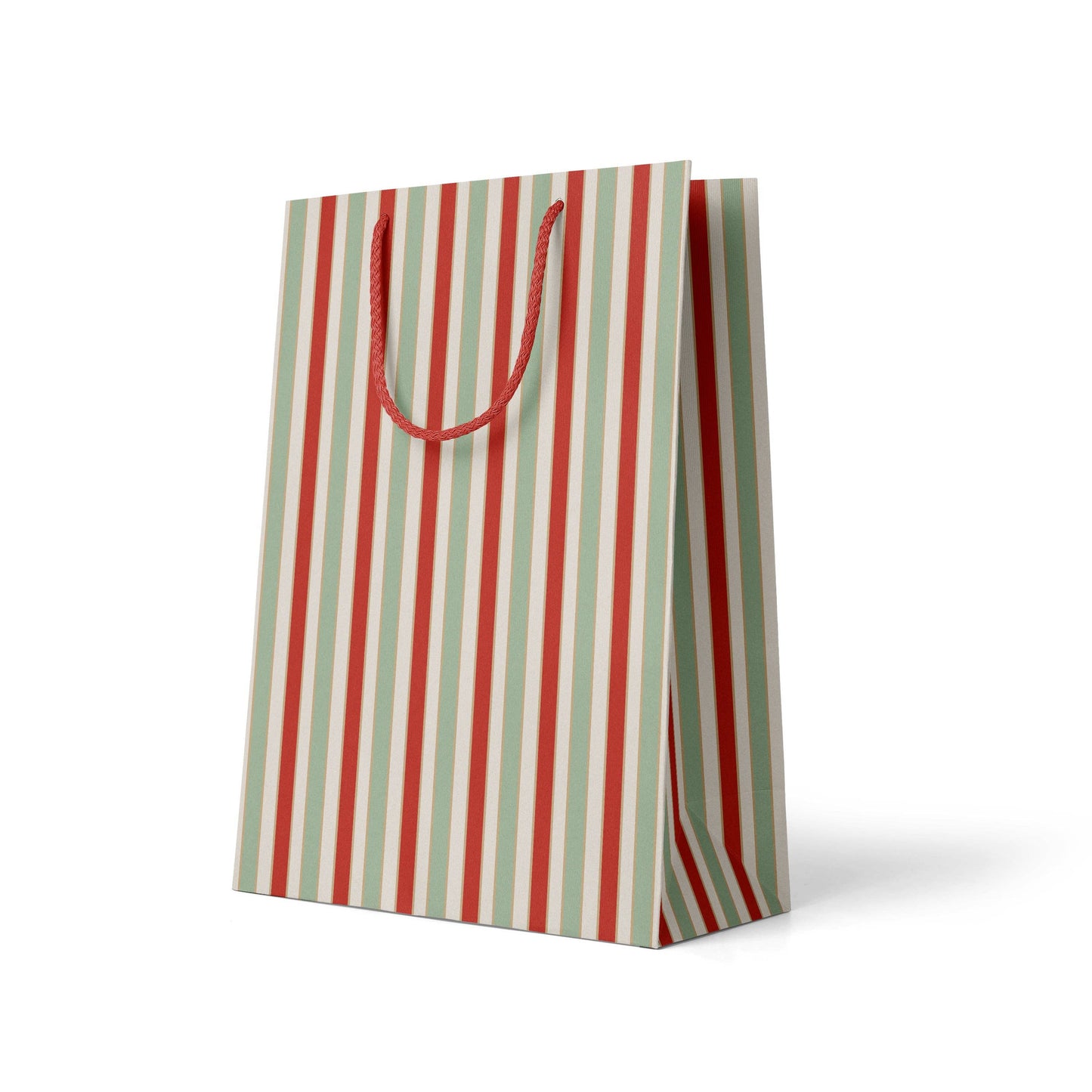 Holiday Stripe Gift Bag