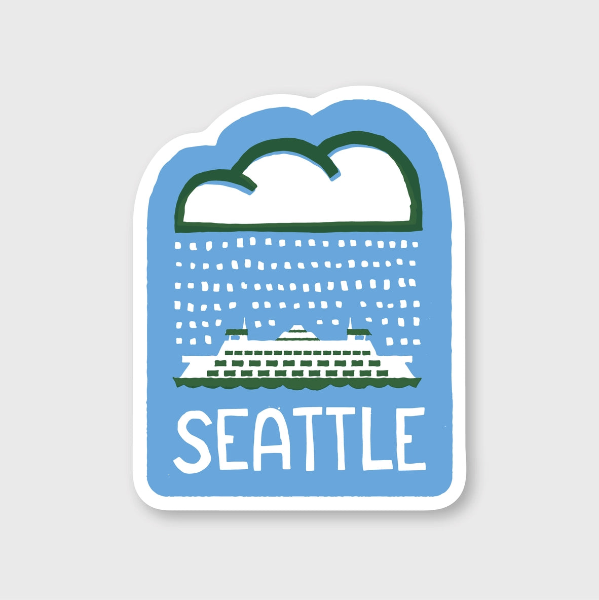 Seattle Ferry Rain Sticker