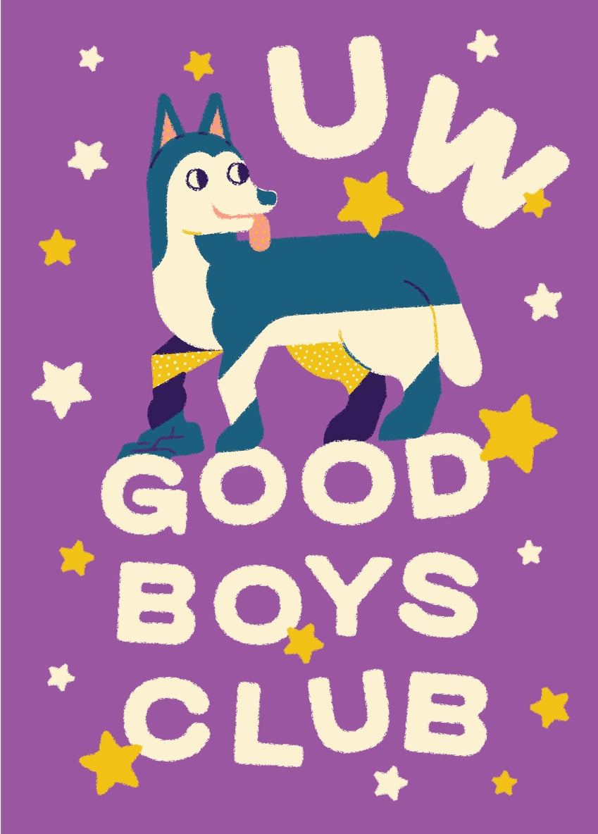 UW Good Boys Club Husky Postcard