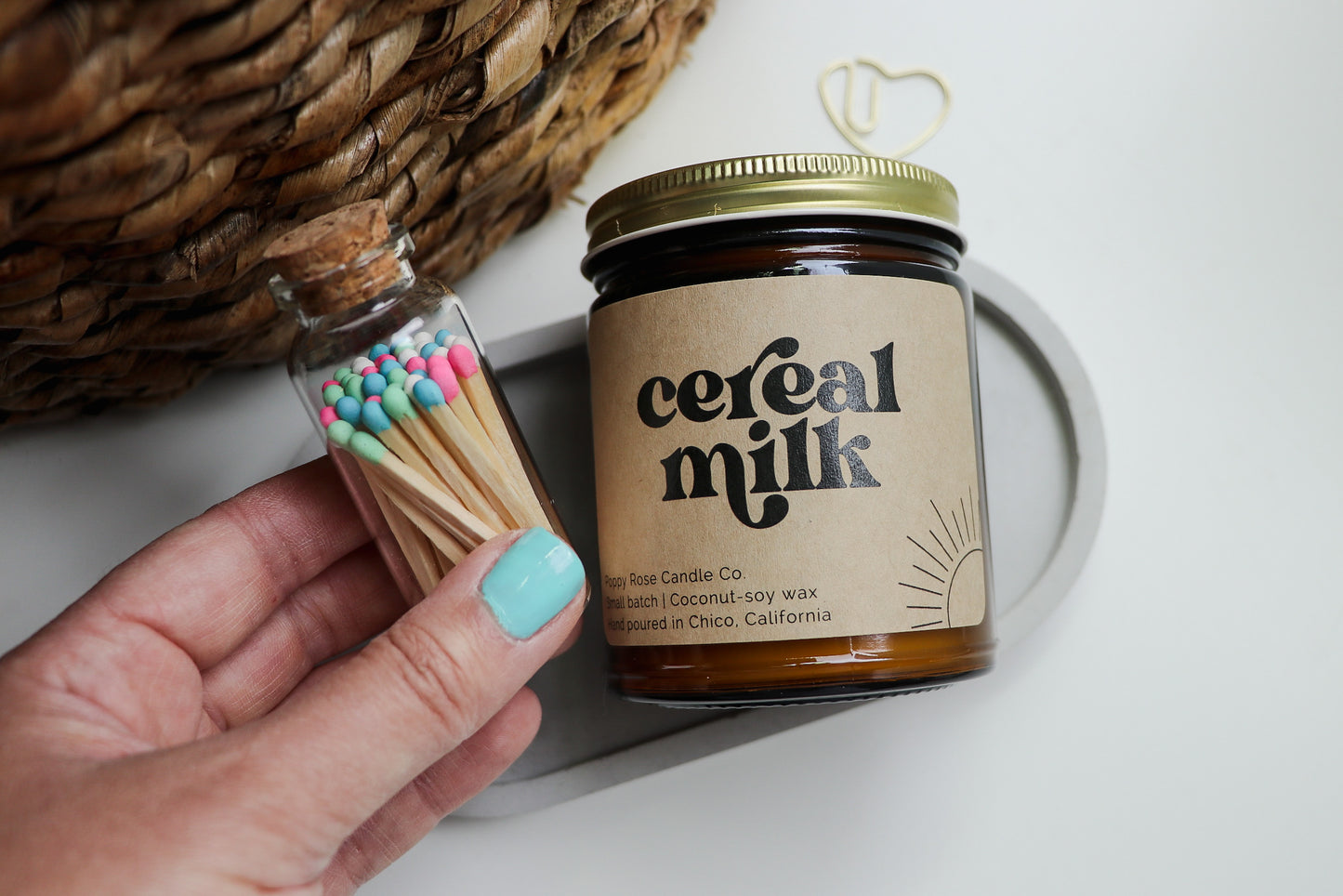 Bubblegum Pop Matches in Medium Corked Vial