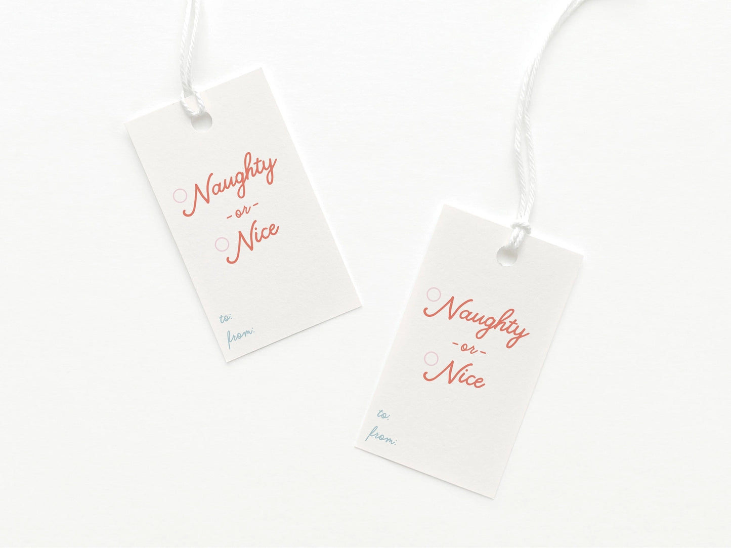 Naughty or Nice Gift Tags