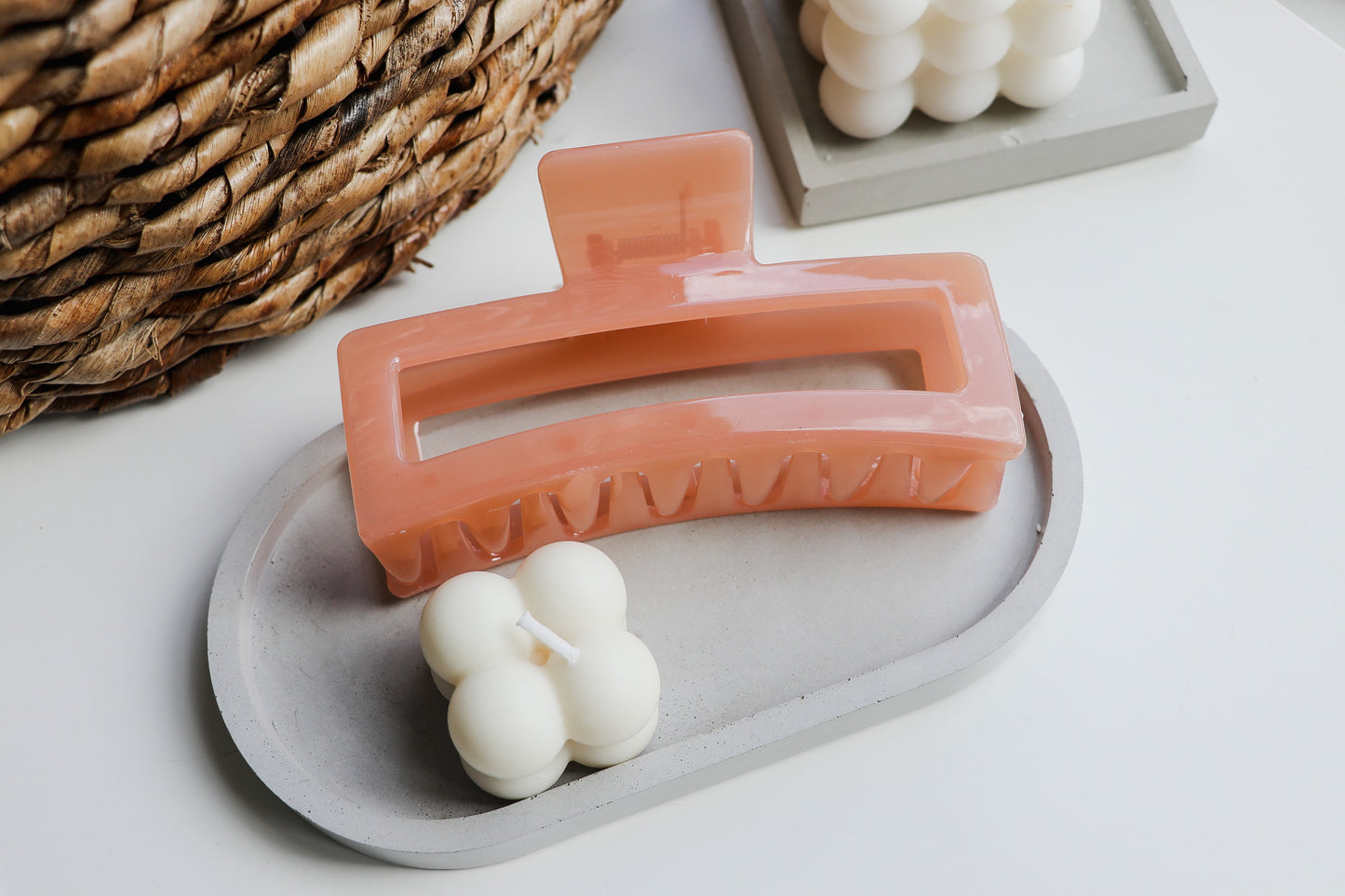 Large Peach Bellini Claw Clip