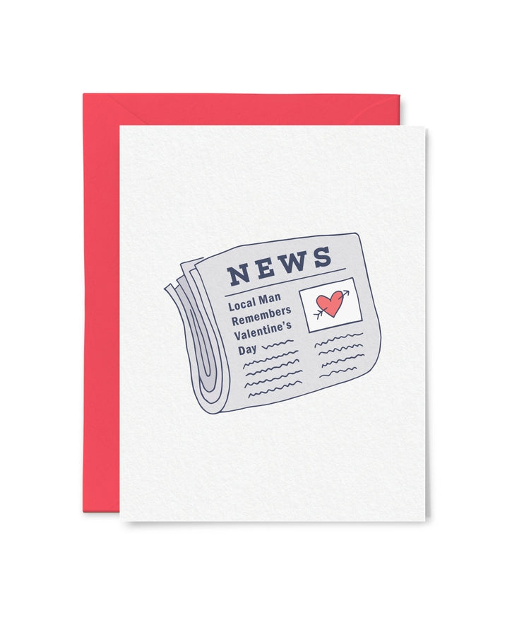 Area Man Remembers Valentine's Day Card