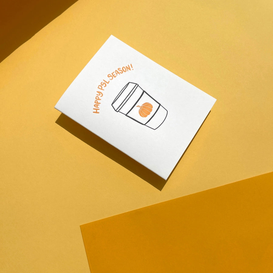 Happy PSL Season - Halloween and Fall Card