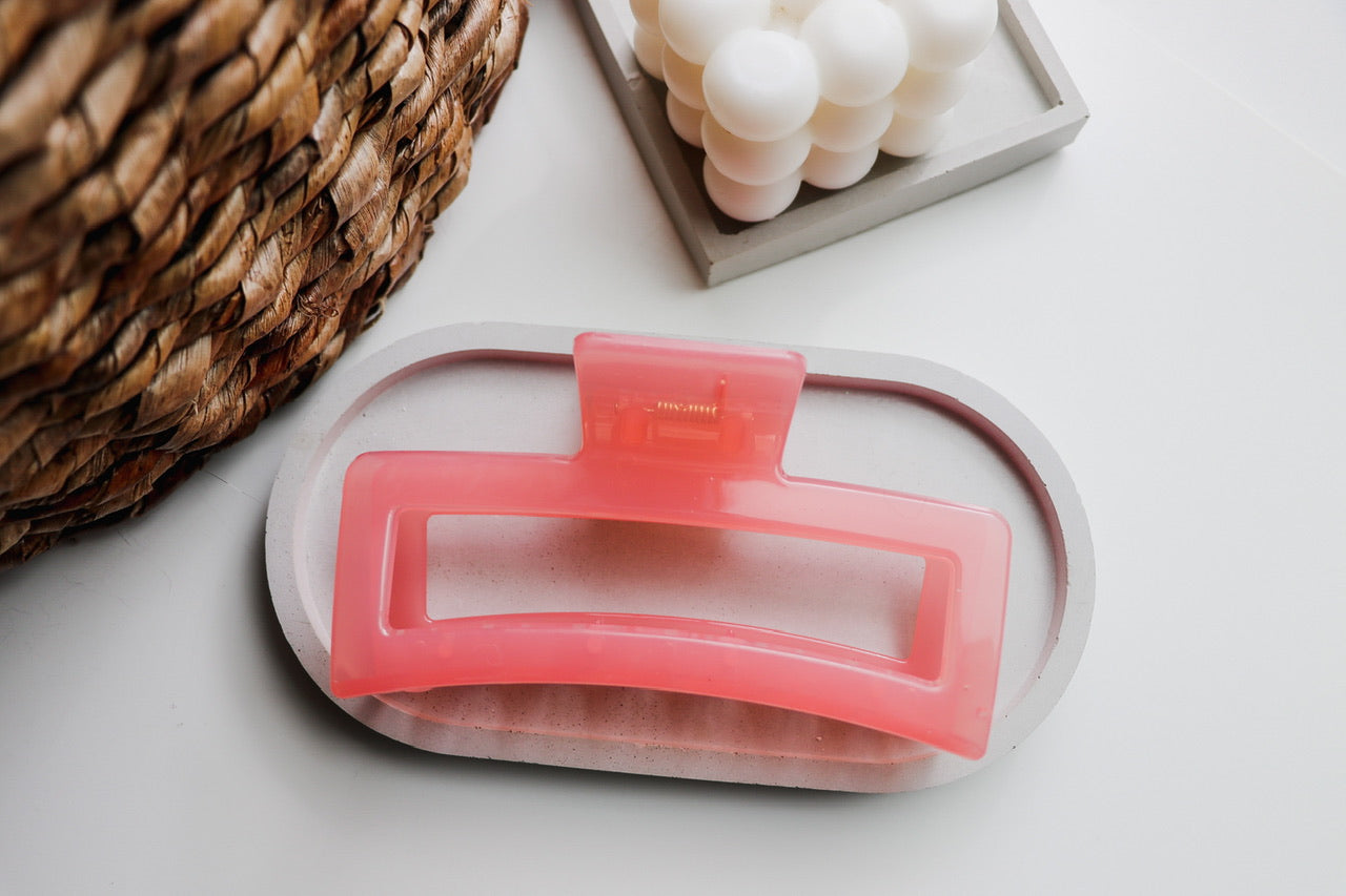 Large Jelly Watermelon Sugar Claw Clip