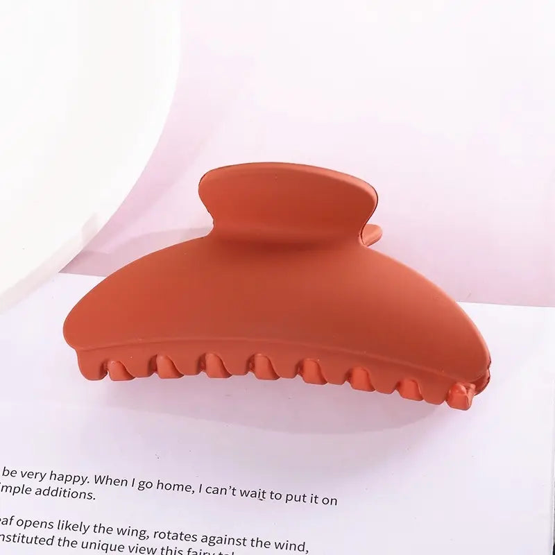 Retro Claw Clip - Brick Red