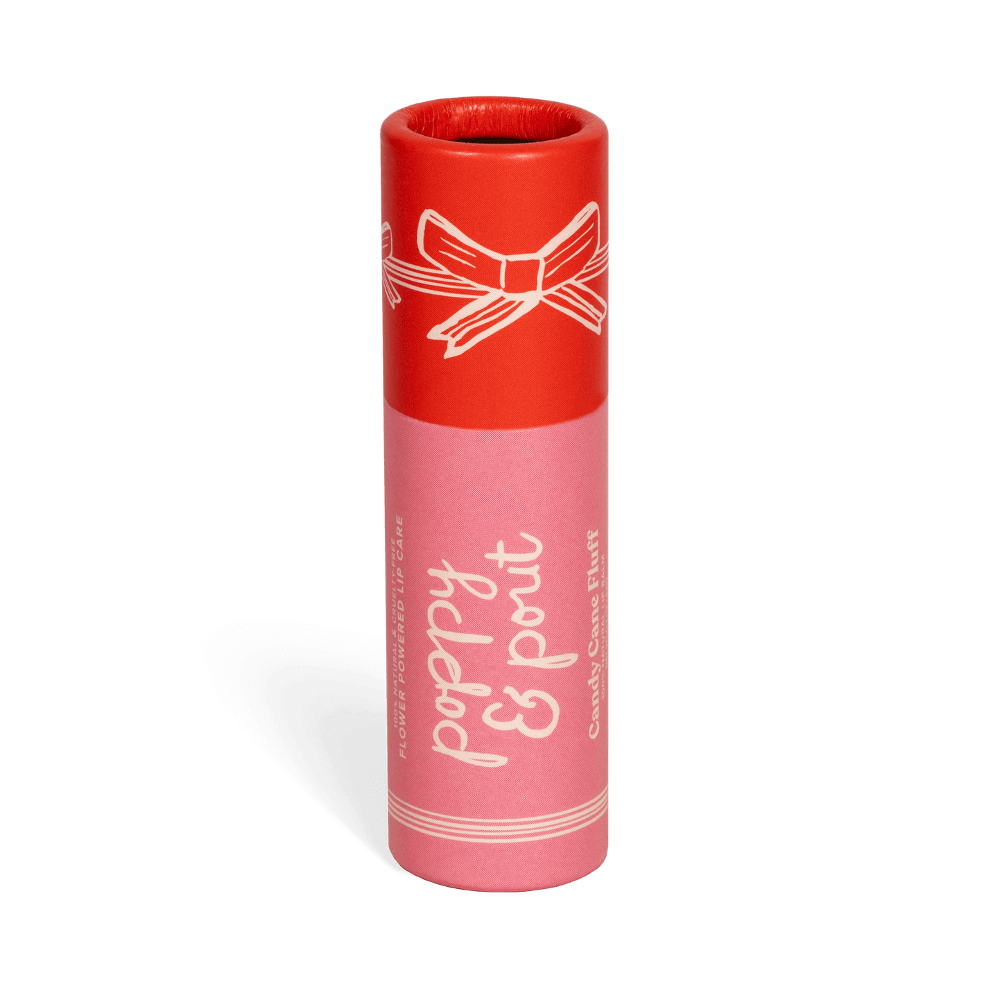 Poppy & Pout Limited Edition Holiday Candy Cane Fluff Lip Balm