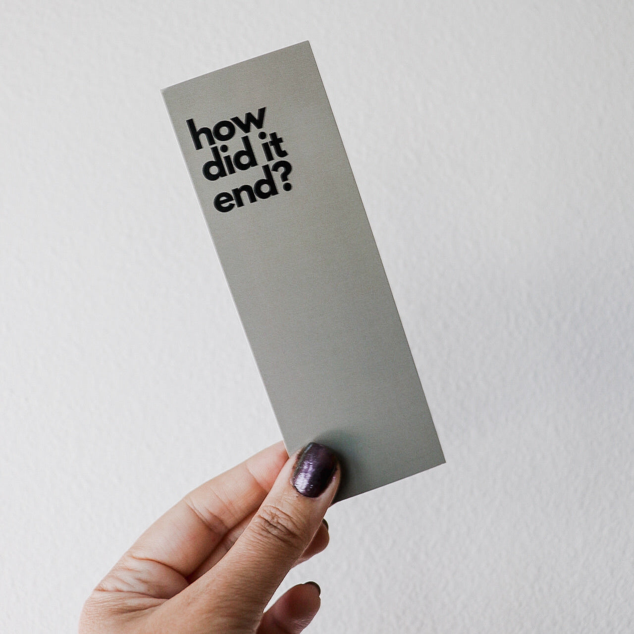 How Did it End (Taylor Swift) Bookmark