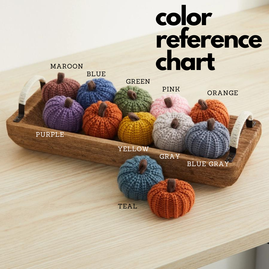 Knit Pumpkin - Fall Decoration (Extra Small)