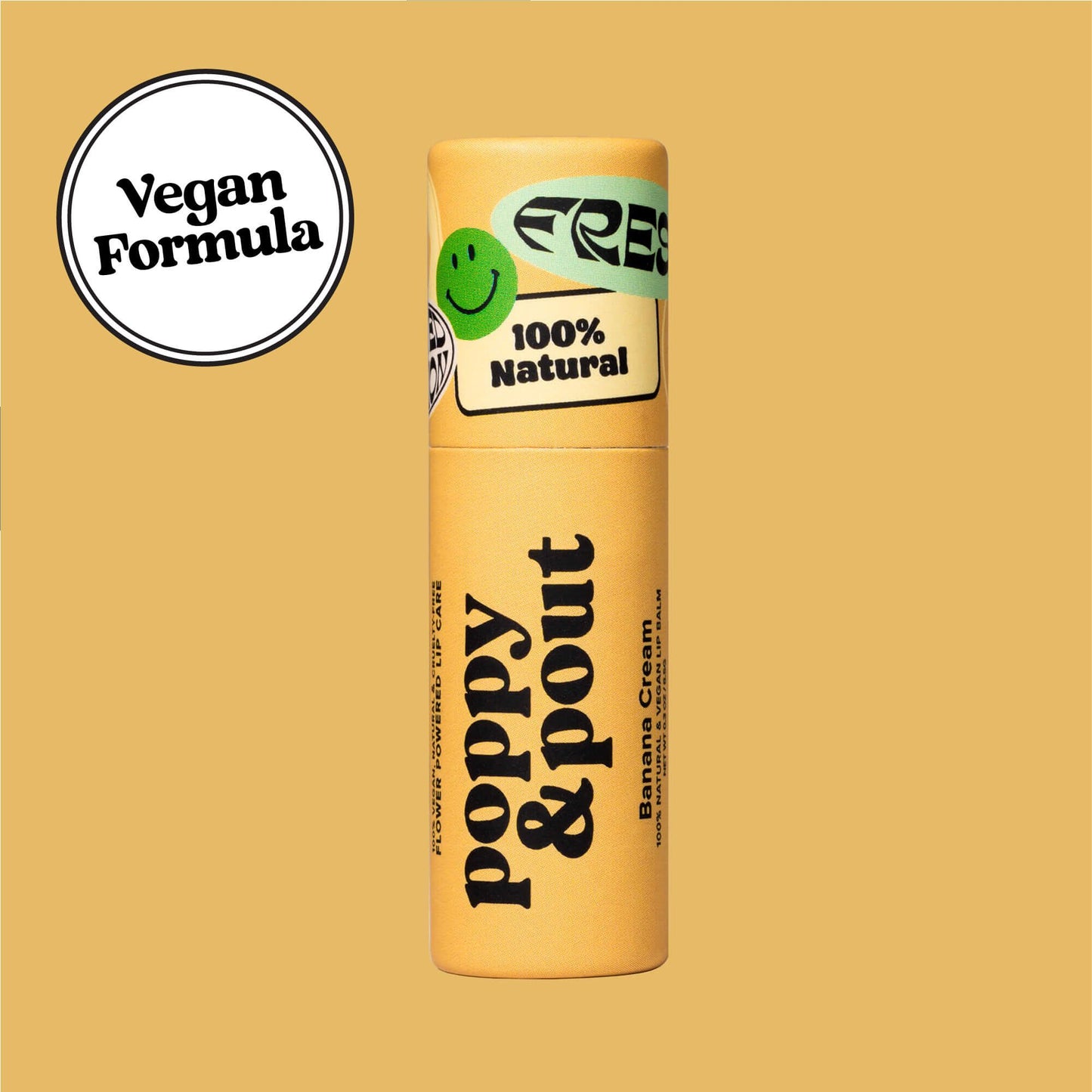 Sunshine Vibes Poppy & Pout Banana Cream Lip Balm (LIMITED EDITION) - Now Vegan!