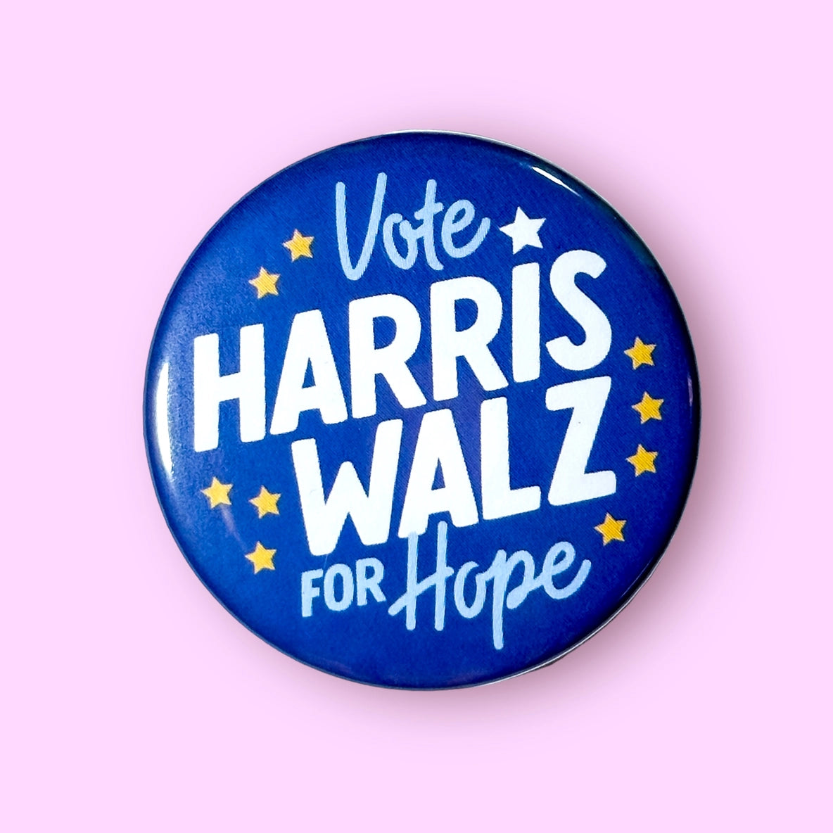 Vote Harris/Walz For Hope Button