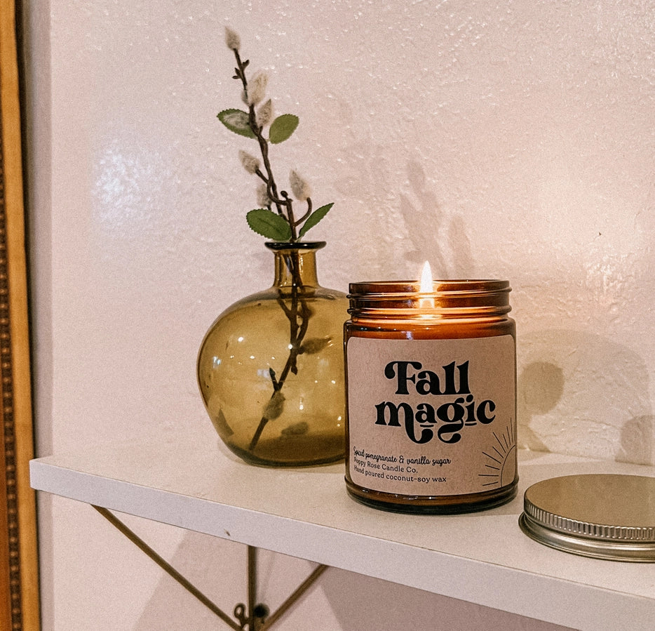 Fall Magic 8 oz Coconut Wax Candle Fall Candle