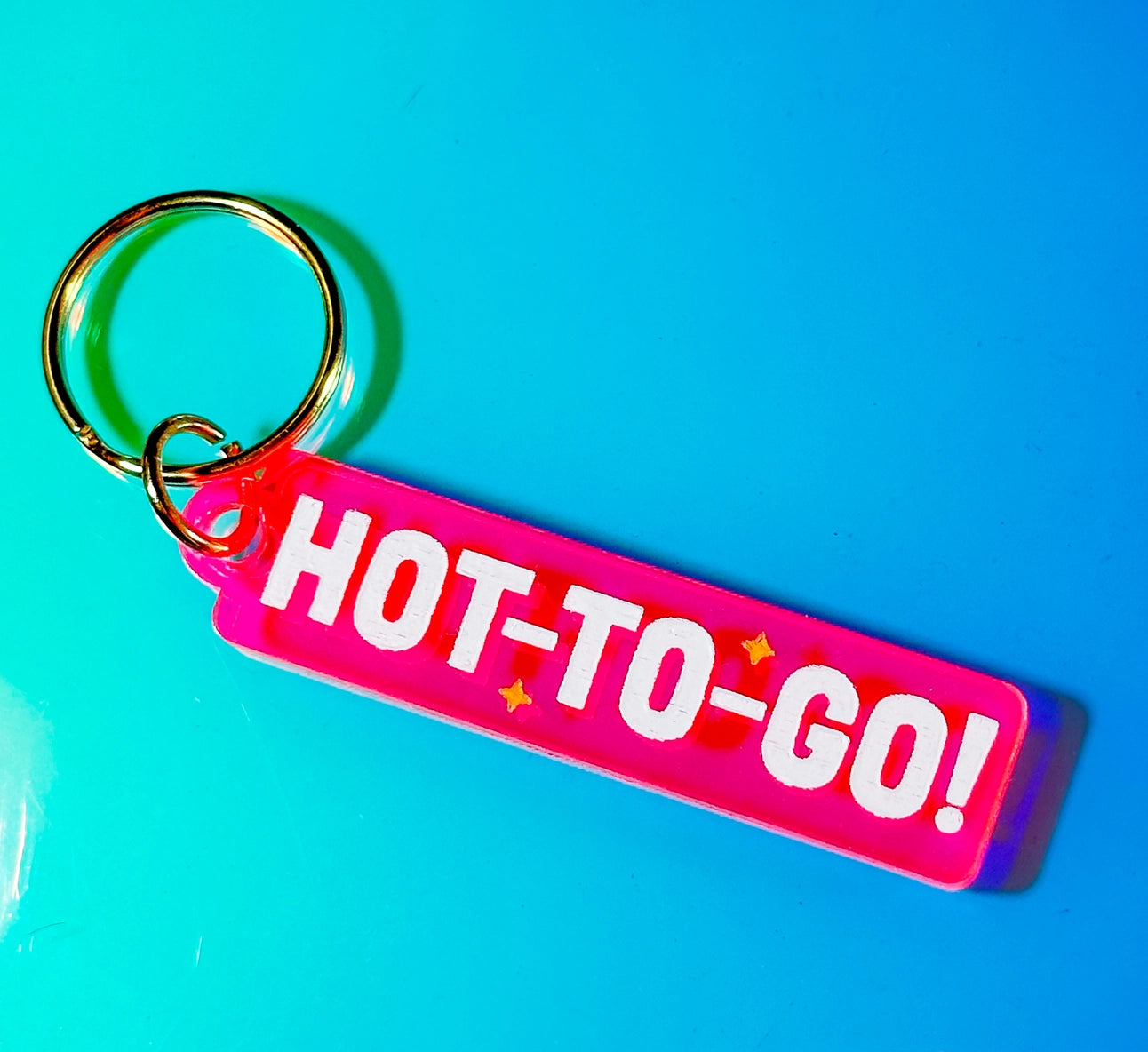 Hot-To-Go Fluorescent Keytag / Keychain