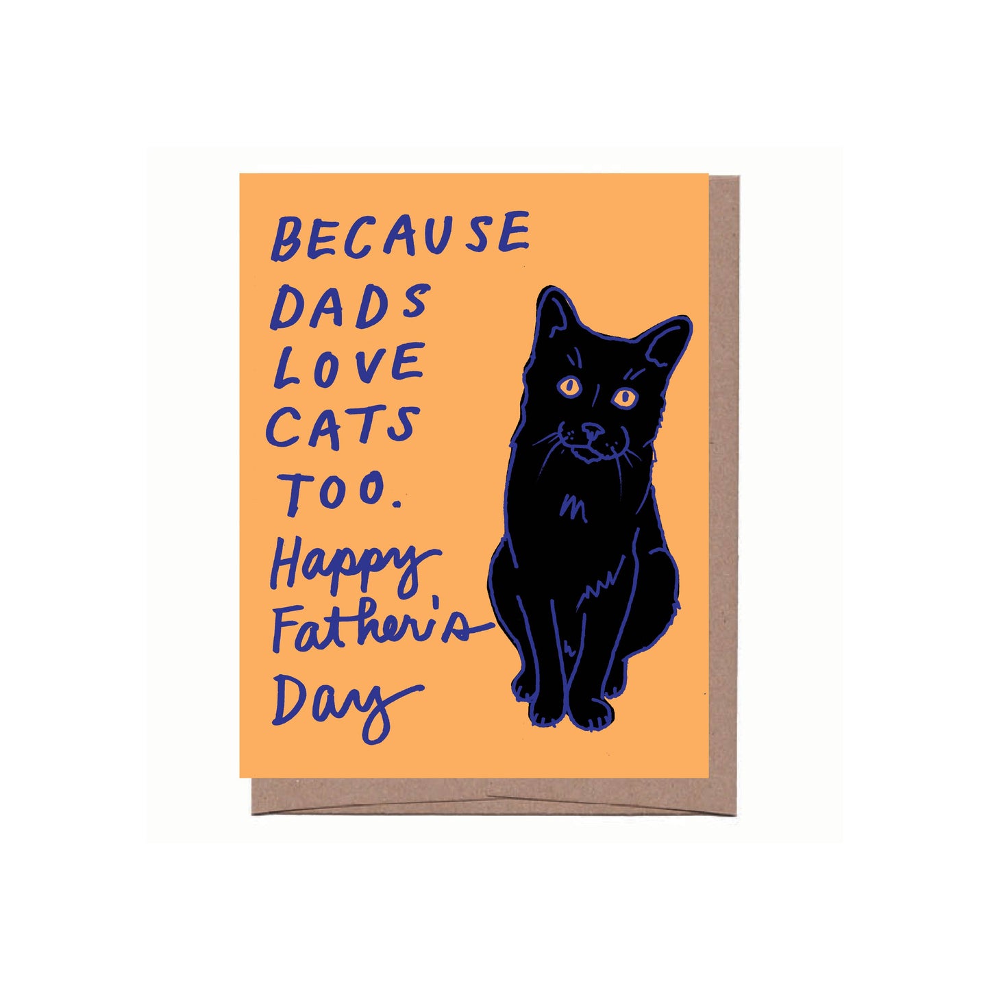 Cat Dad Father's Day Greeting Card