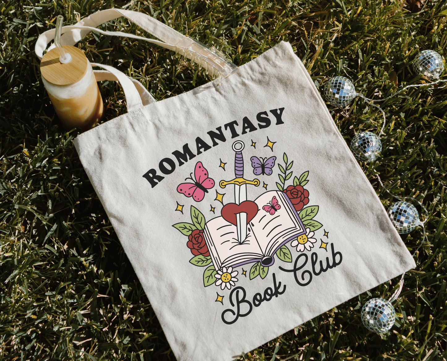 Canvas Bookish Tote Bag - Romantasy Book Club