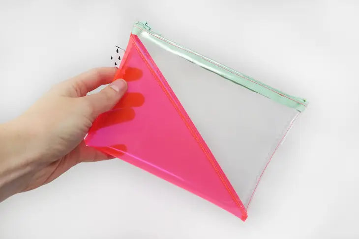 Pink & Clear Vinyl Pouch