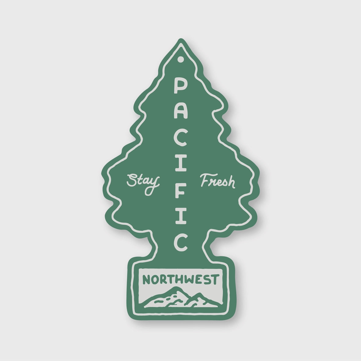 PNW Air Freshener Sticker