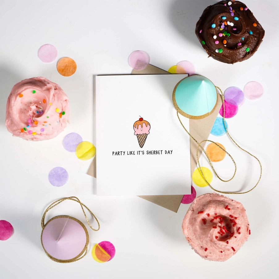 Sherbet Birthday Card
