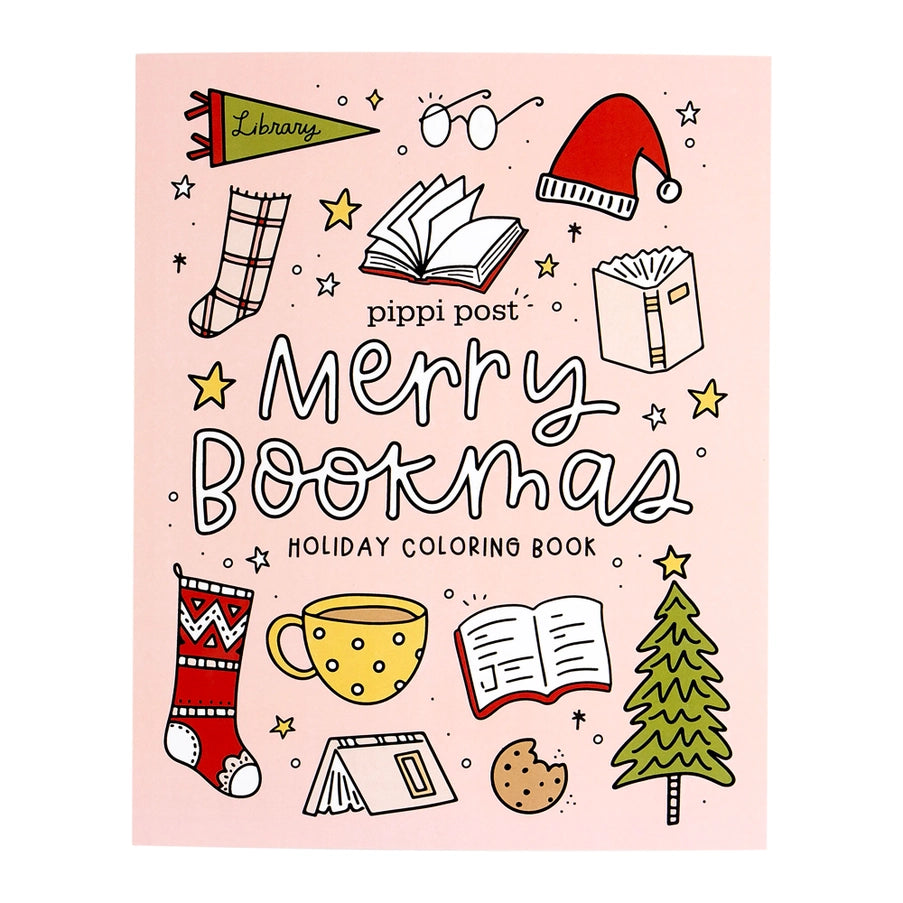 Book Lover's Holiday Coloring Book