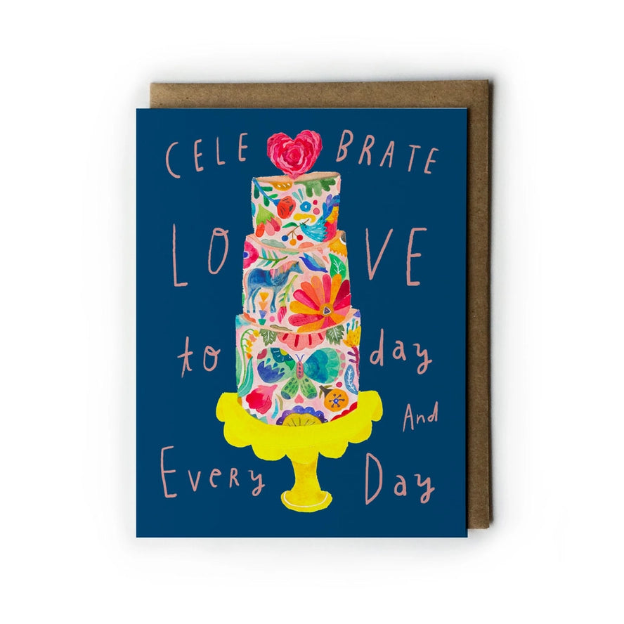 Wedding Cake Love Wedding Greeting Card