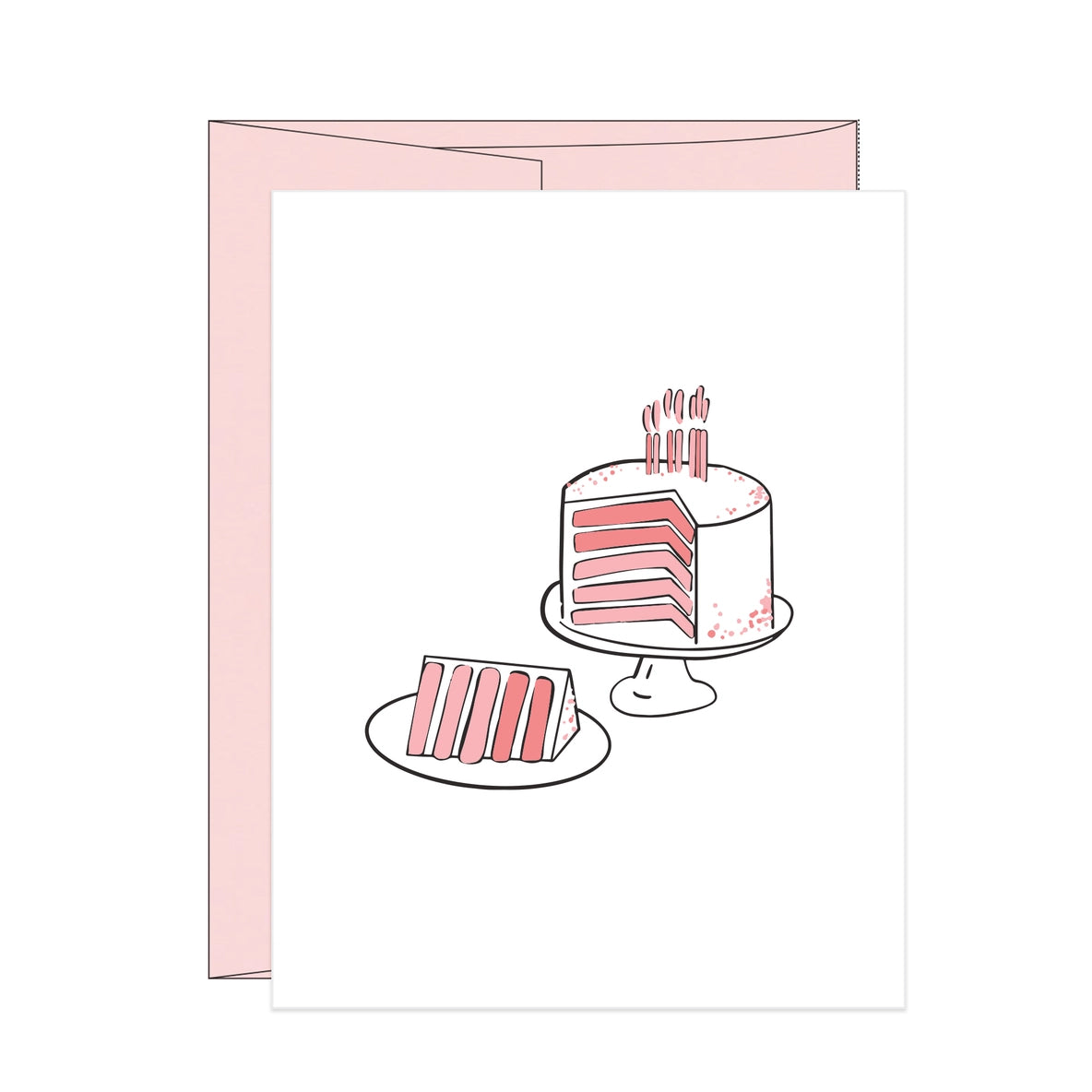 Birthday Cake Letterpress Birthday Card