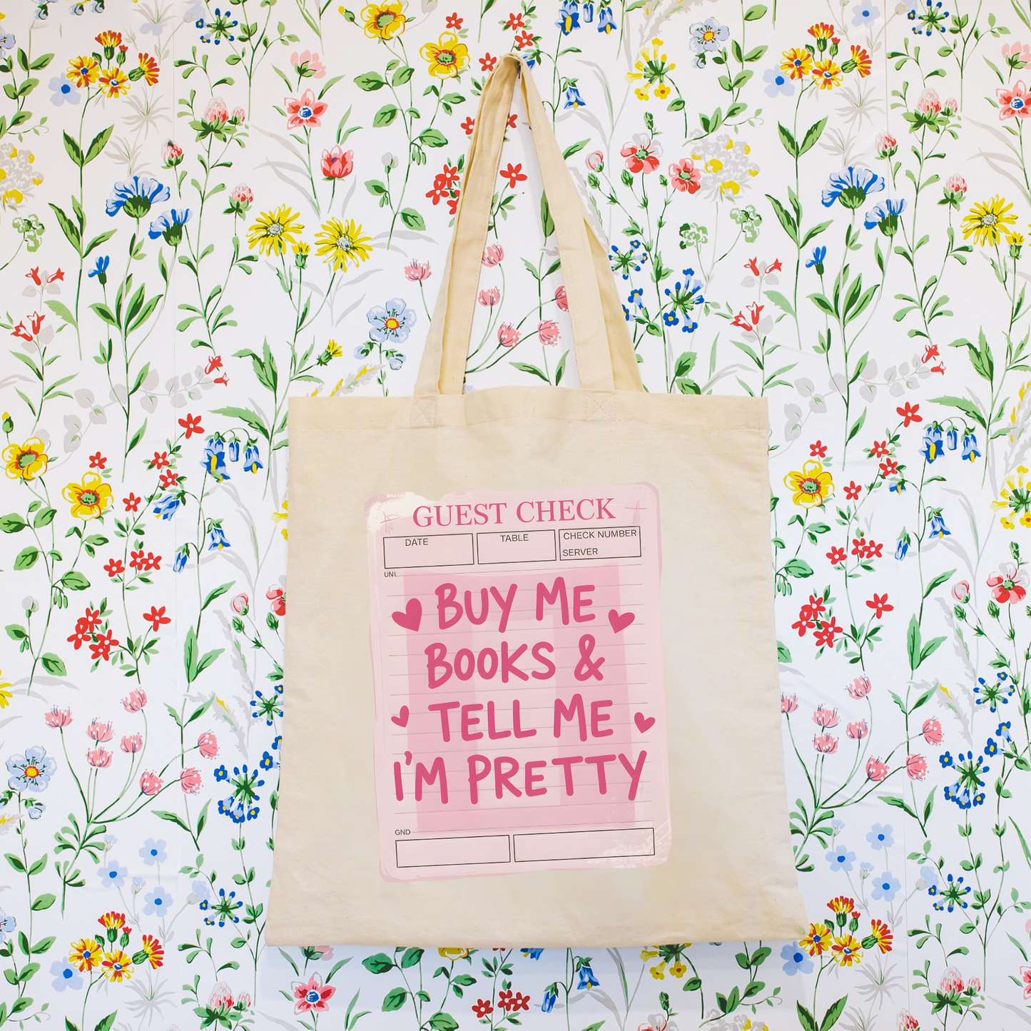 Tote Bag - Pink Bookish Gift Shop - Pretty Book Store Tote