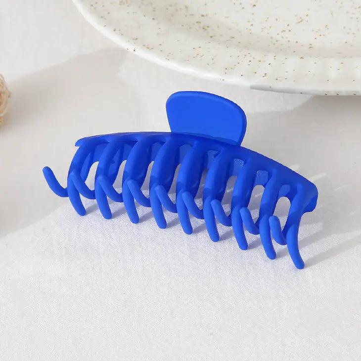 Vibrant Large Claw Clip - Cobalt Blue