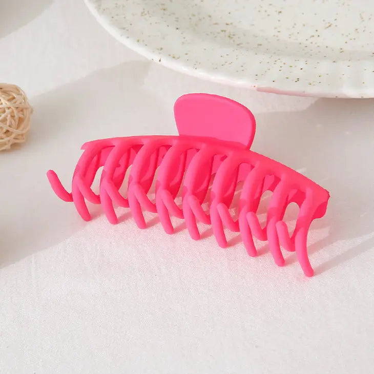 Vibrant Large Claw Clip - Fushia