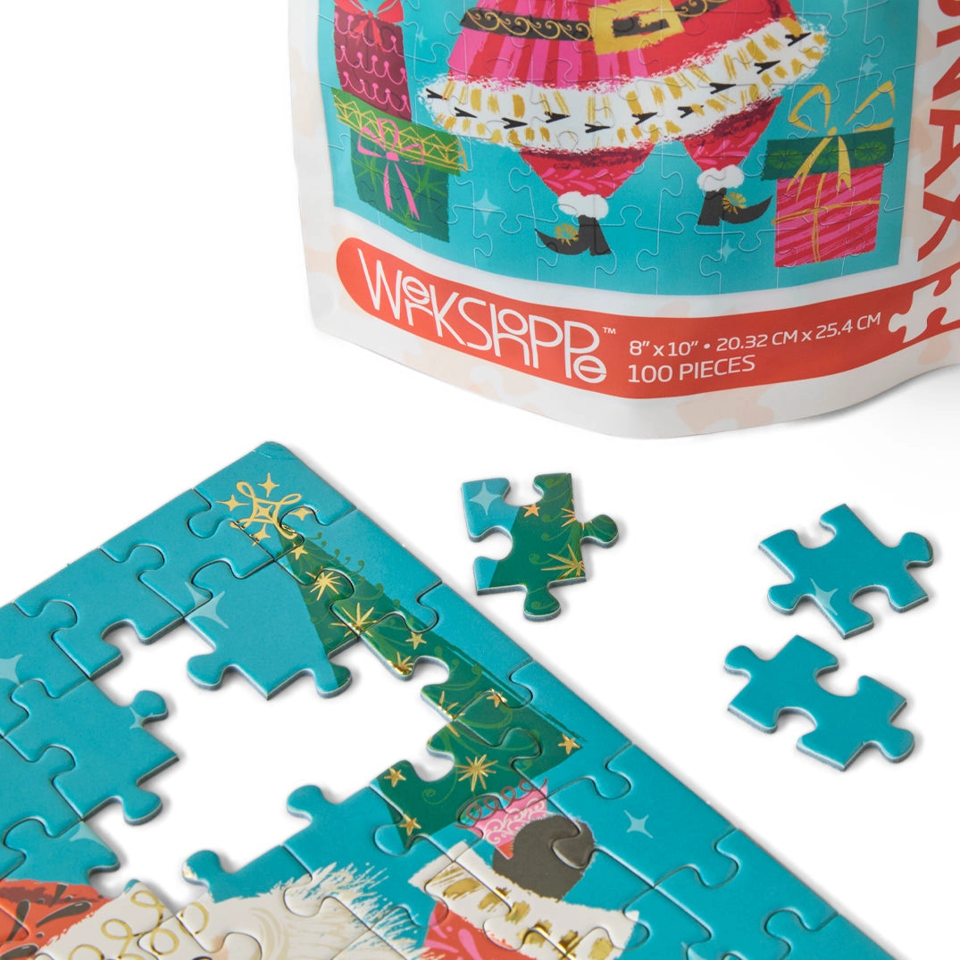 Santa Time 100 Piece Puzzle Snax