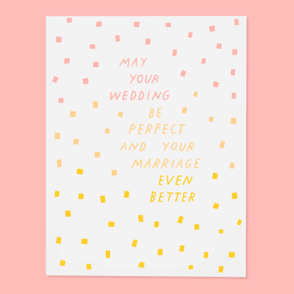 Perfect Wedding Card