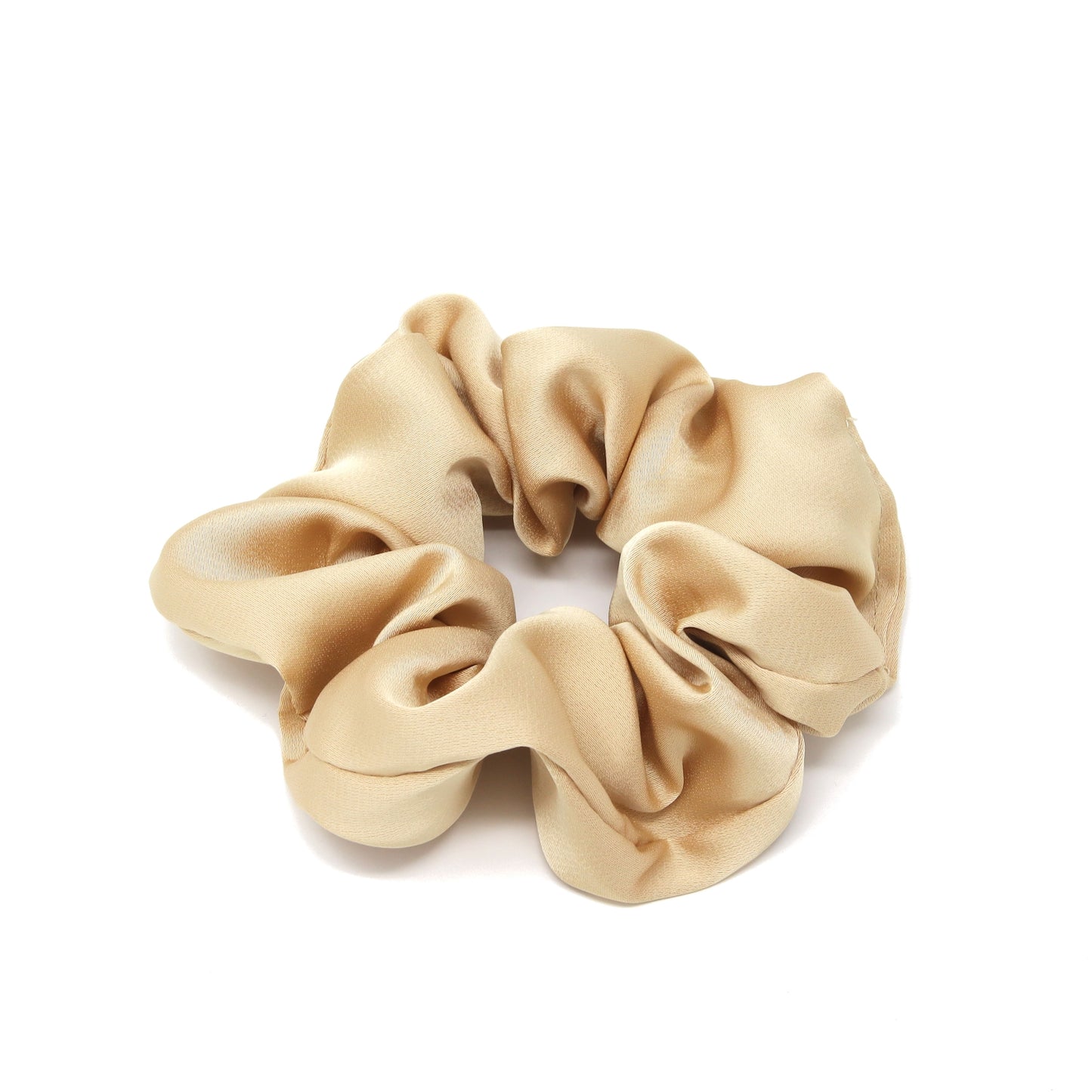 Lux Satin Scrunchie - Champagne