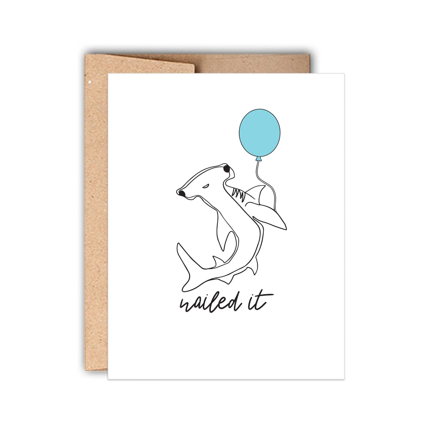 Nailed It Congratulations Letterpress Card