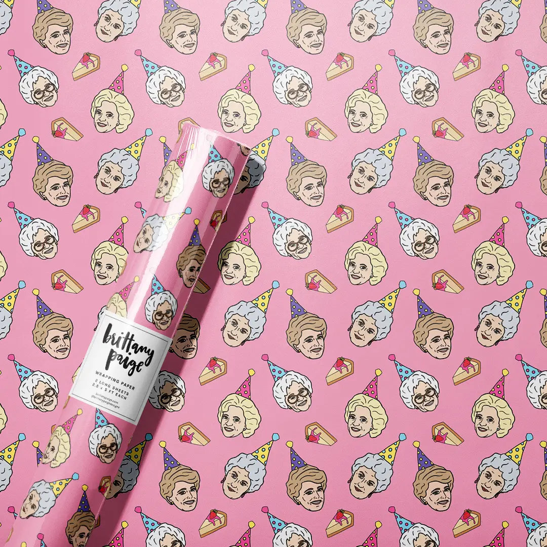 Golden Gals Birthday Wrapping