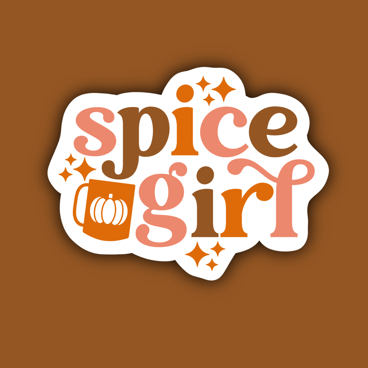 Spice Girl Pumpkin Spice Coffee Sticker