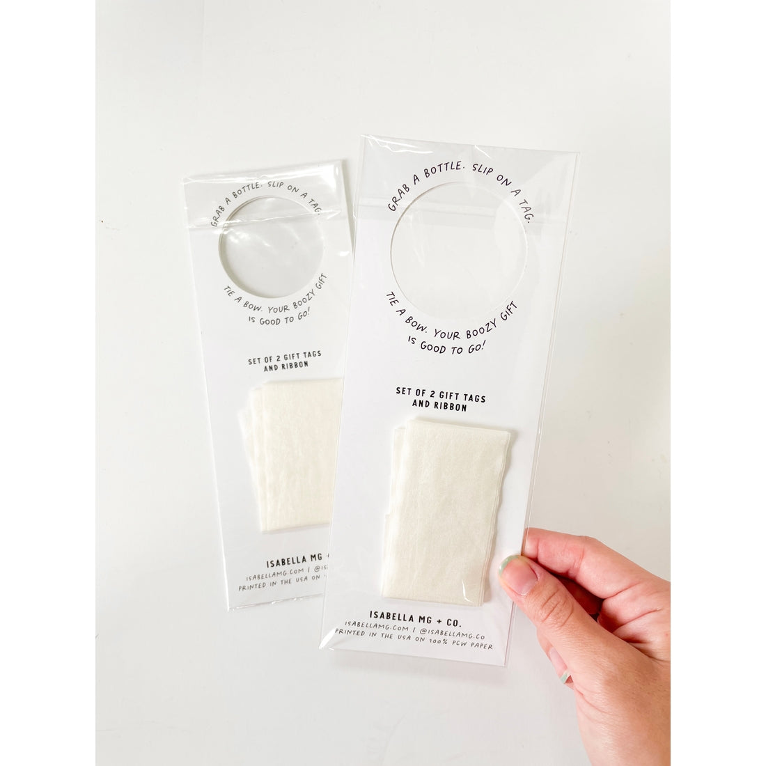 Santa Vineyard Boozy Christmas Wine Gift Tag Set