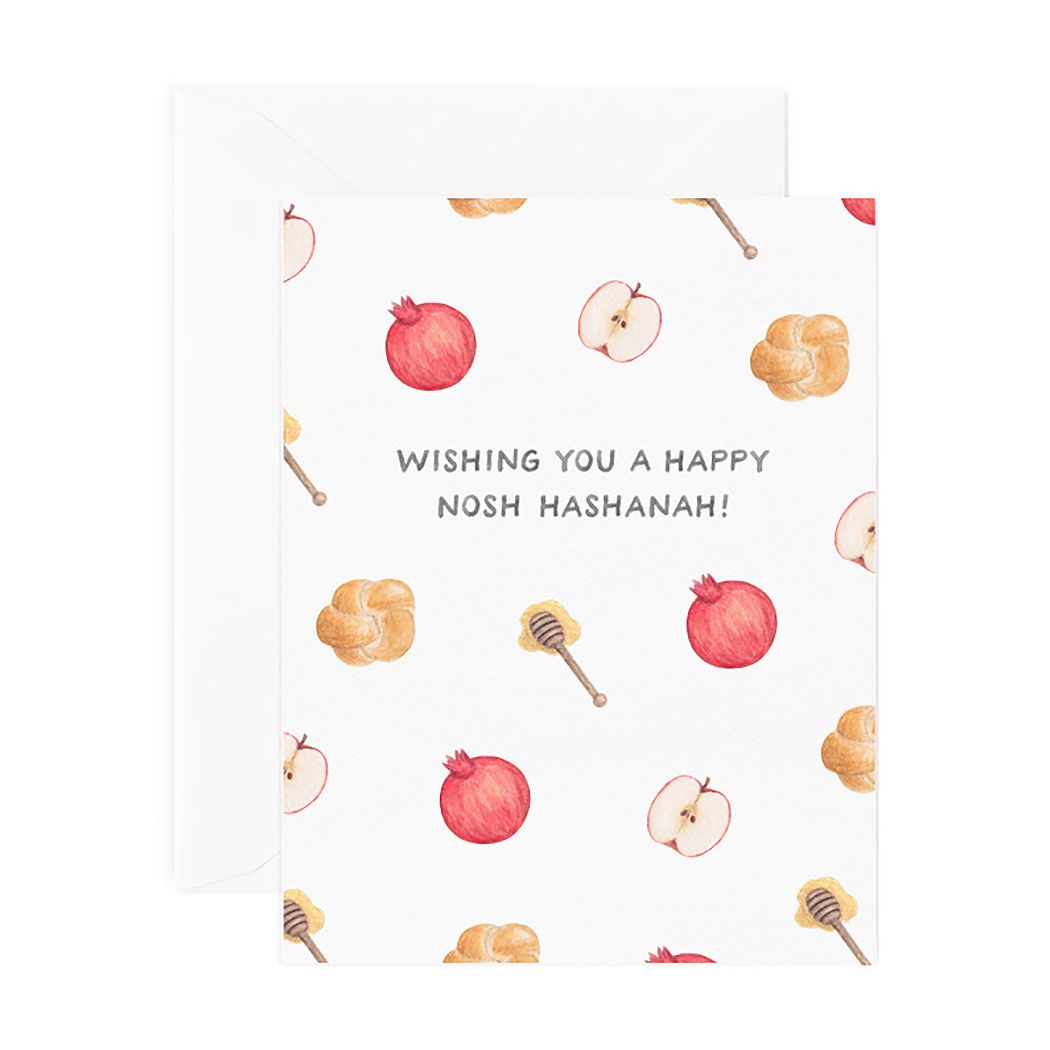 Nosh Hashanah Jewish New Years Card