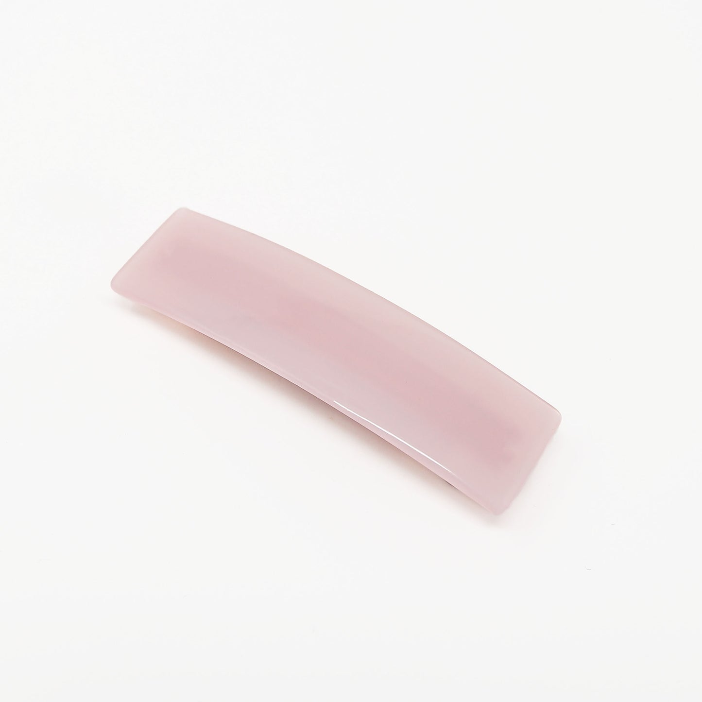 Acetate Square Barrettes - Rose