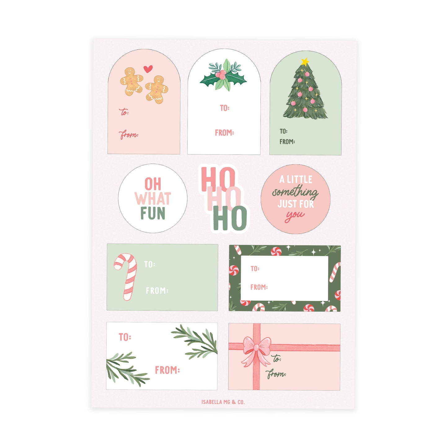 Oh So Jolly Gift Stickers