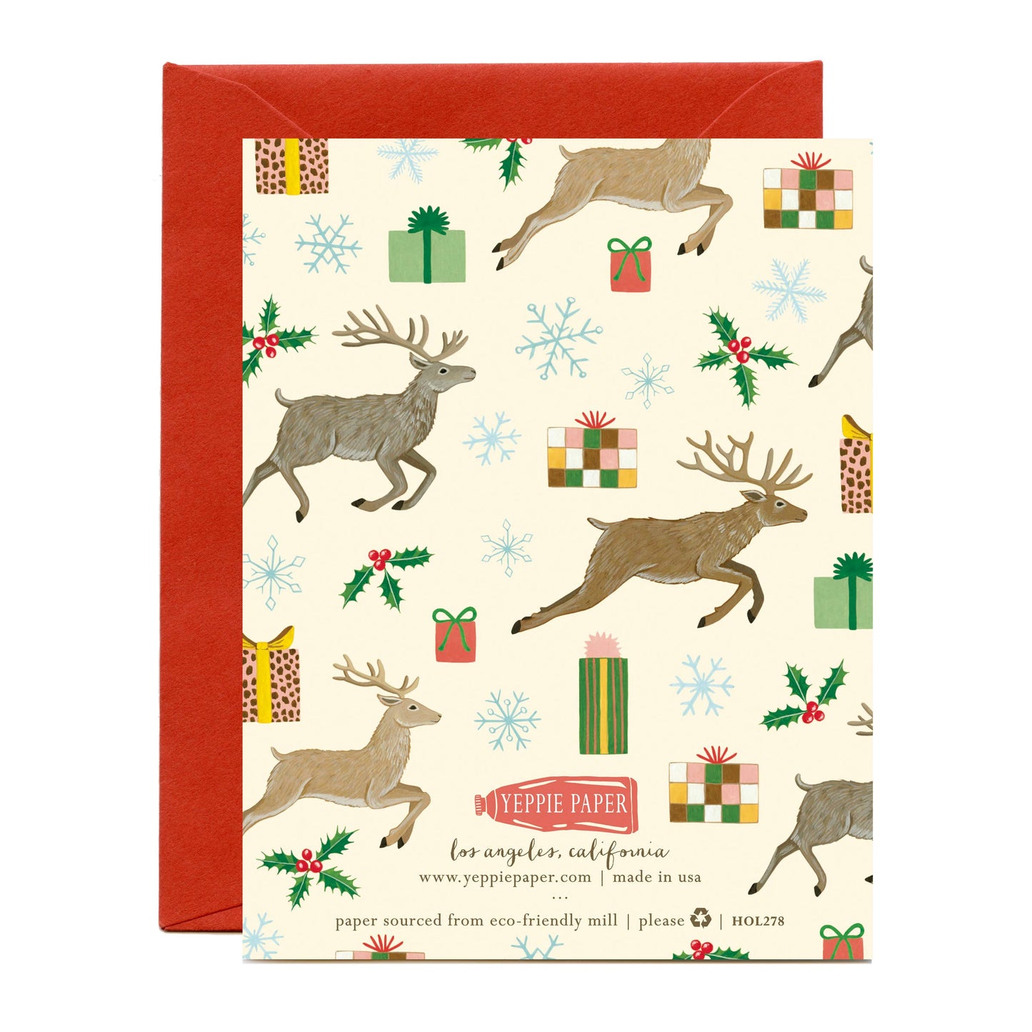Reindeer Holiday Card