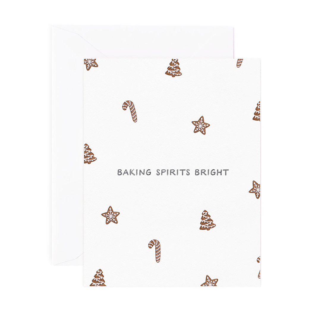 Baking Spirits Bright Holiday Card
